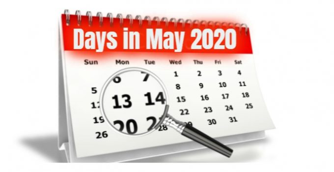 How Many days in May 2020
